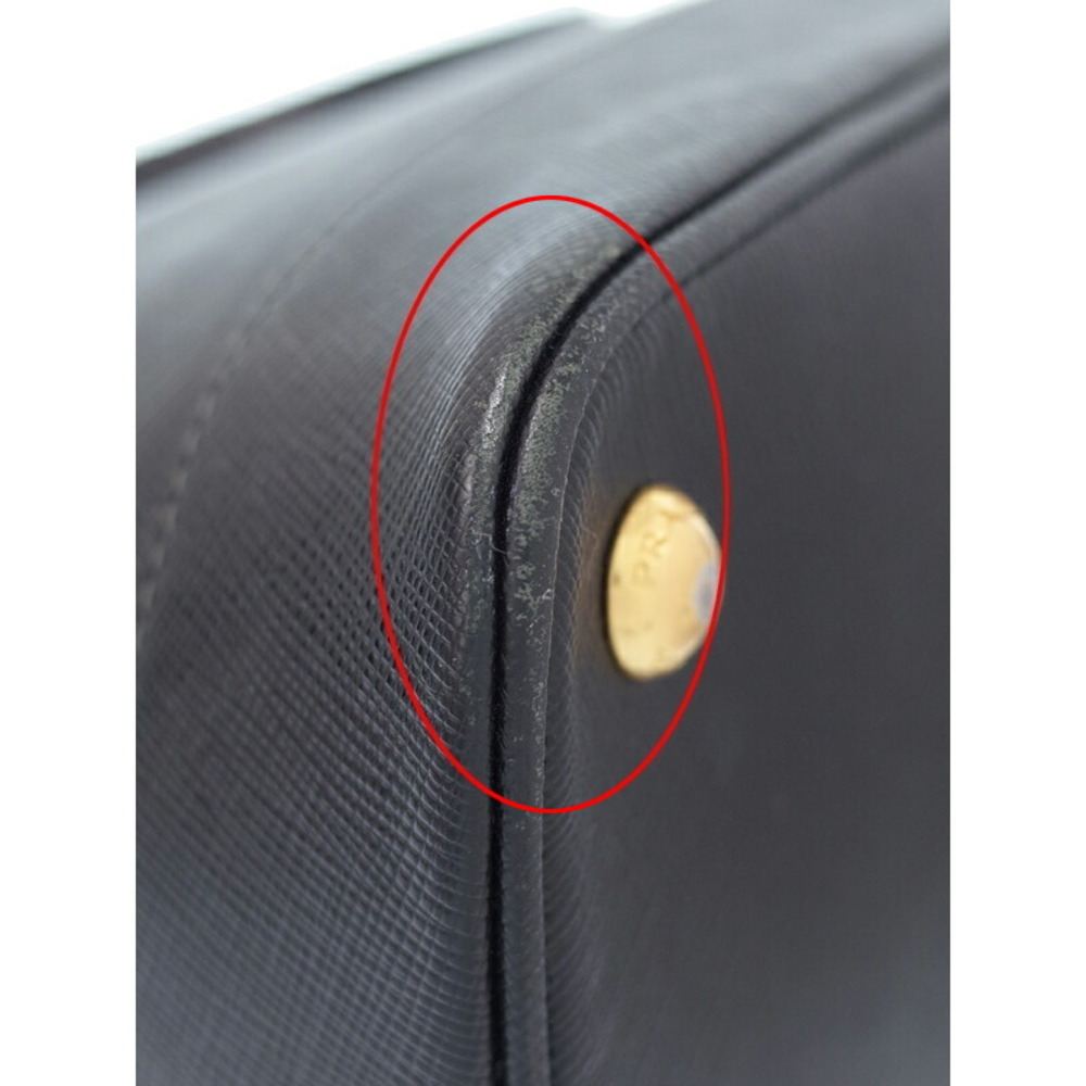 Prada Saffiano leather Promenade bag 2way black - Picture 4 of 9